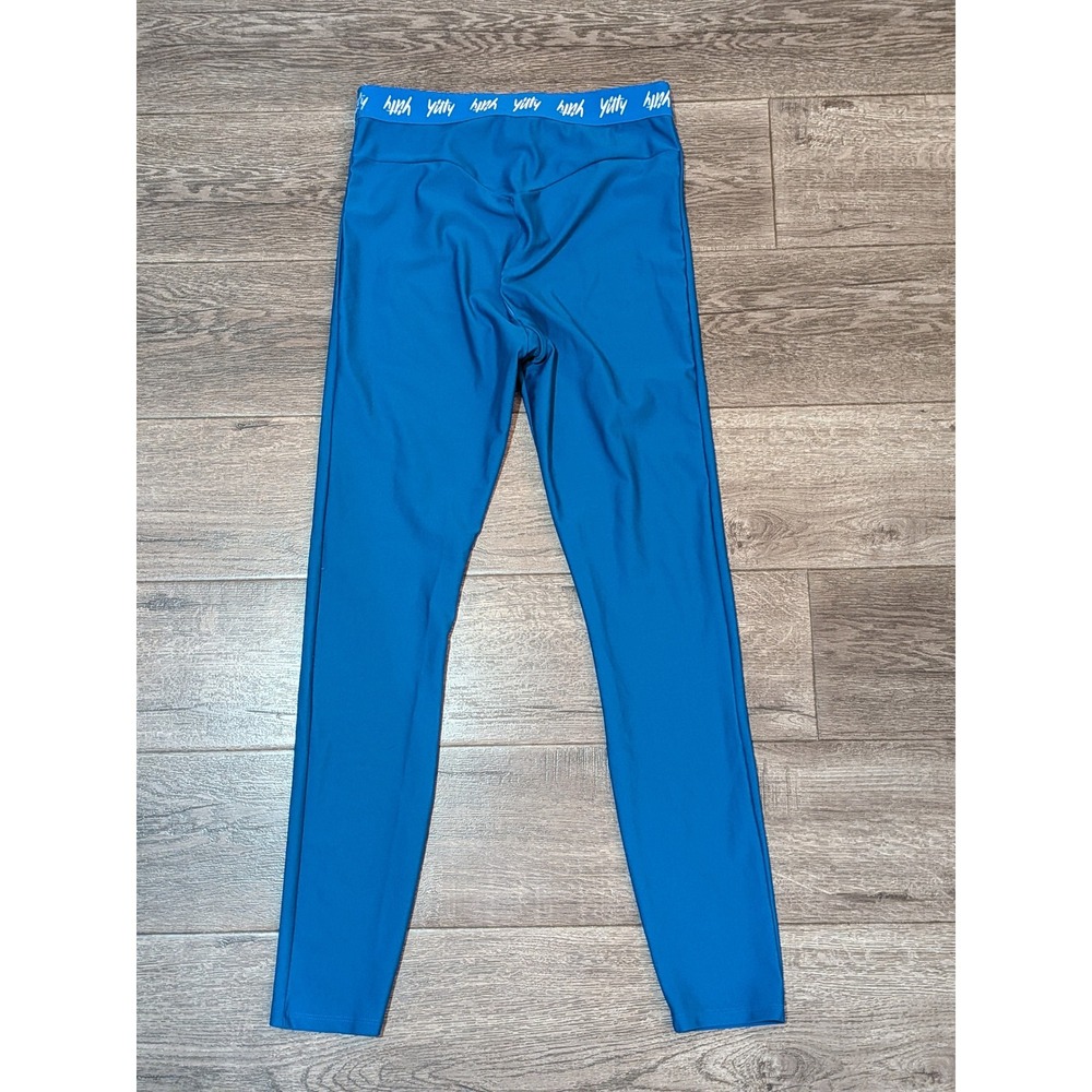 Yitty by Lizzo Women Blue High Waisted Logo Waistband Leggings Size M LG2250592 - Picture 4 of 8